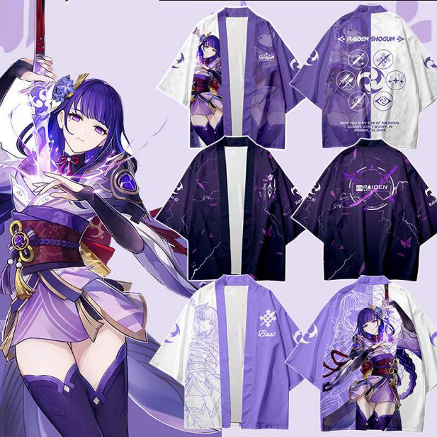 Haori Japanese Jacket - Genshin Impact Raiden Shogun Baal Beelzebul