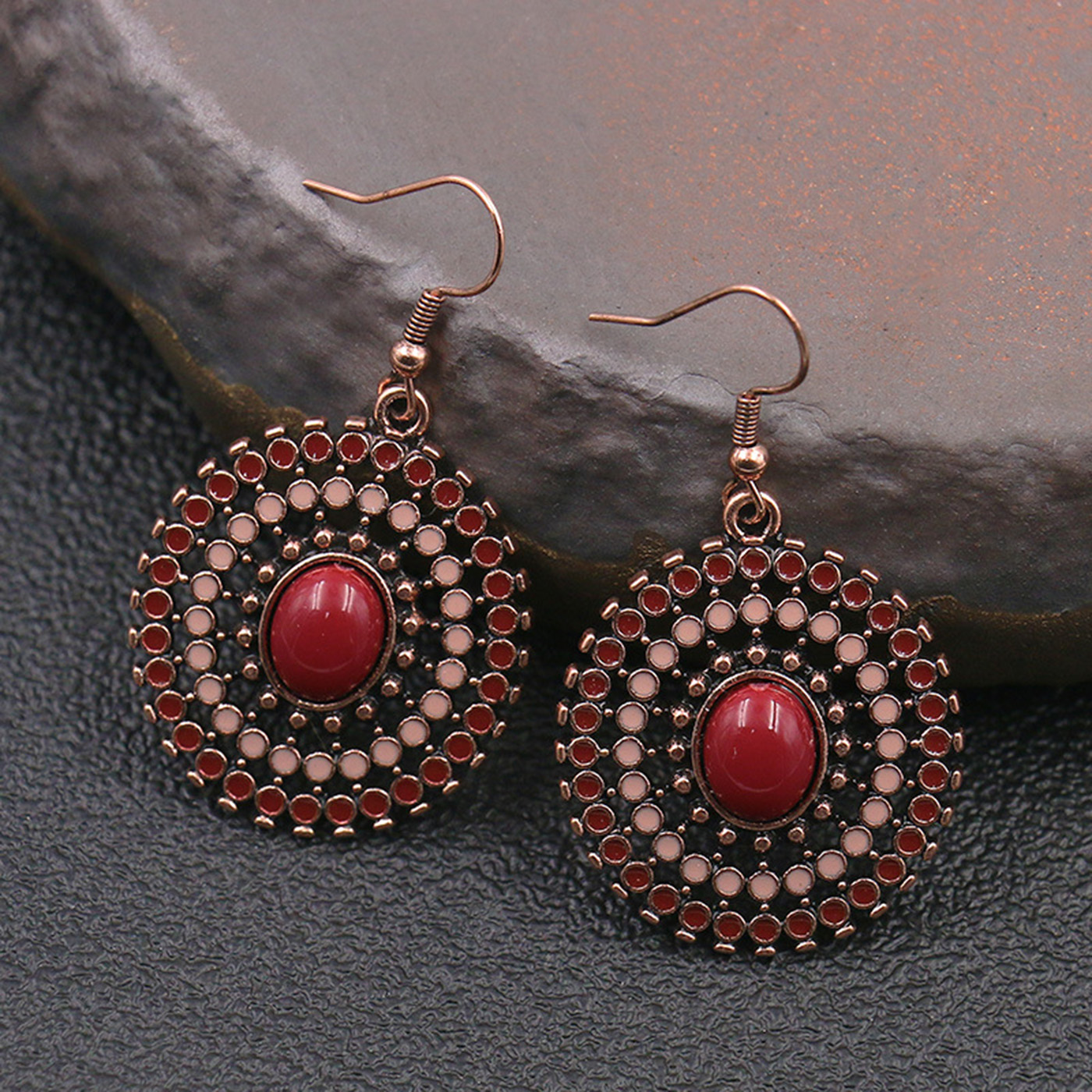 Ethnic Fashion Wear For Women - Bohemian style women vintage red copper