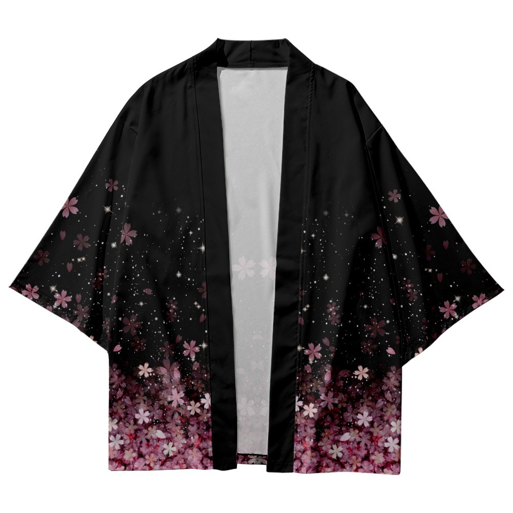 Haori Japanese Jacket - Traditional Chinese Style Kimono Cape Costume