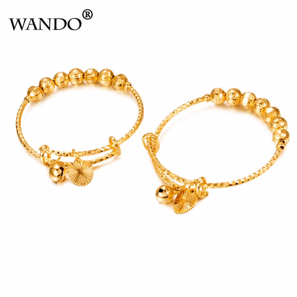 Ethnic Fashion Dubai - 2pcs Dubai Gold Color Bangles For