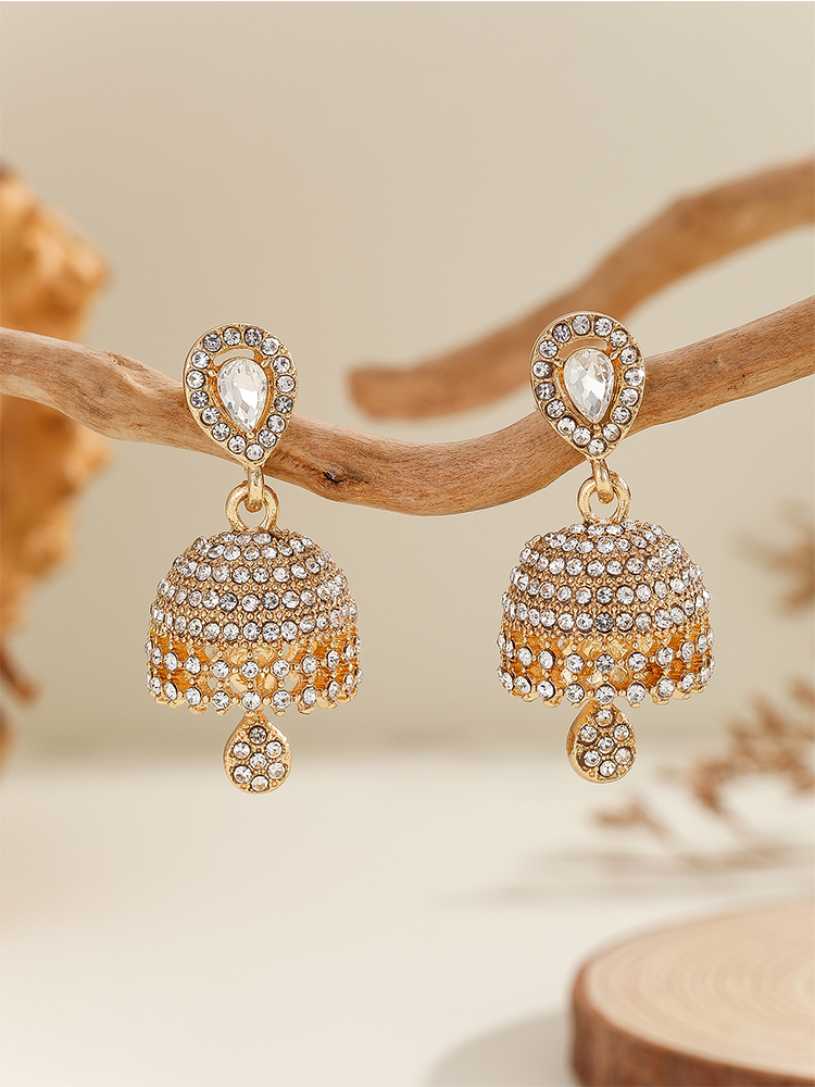 Ethnic Fashion Wear For Women - 1 Pair of Fashionable Jhumka Earrings