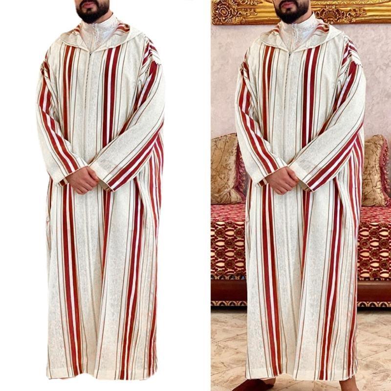 Ethnic Fashion Pakistan - Men's Long Dress Fashion Ethnic Striped
