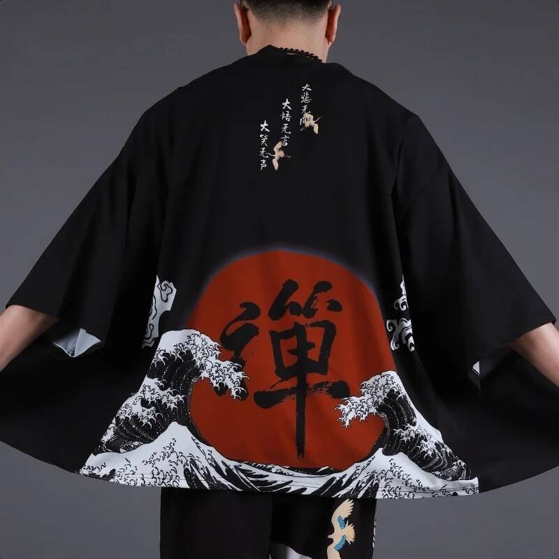 Haori Japanese Jacket - New Fashion Man Japanese Clothes Yukata