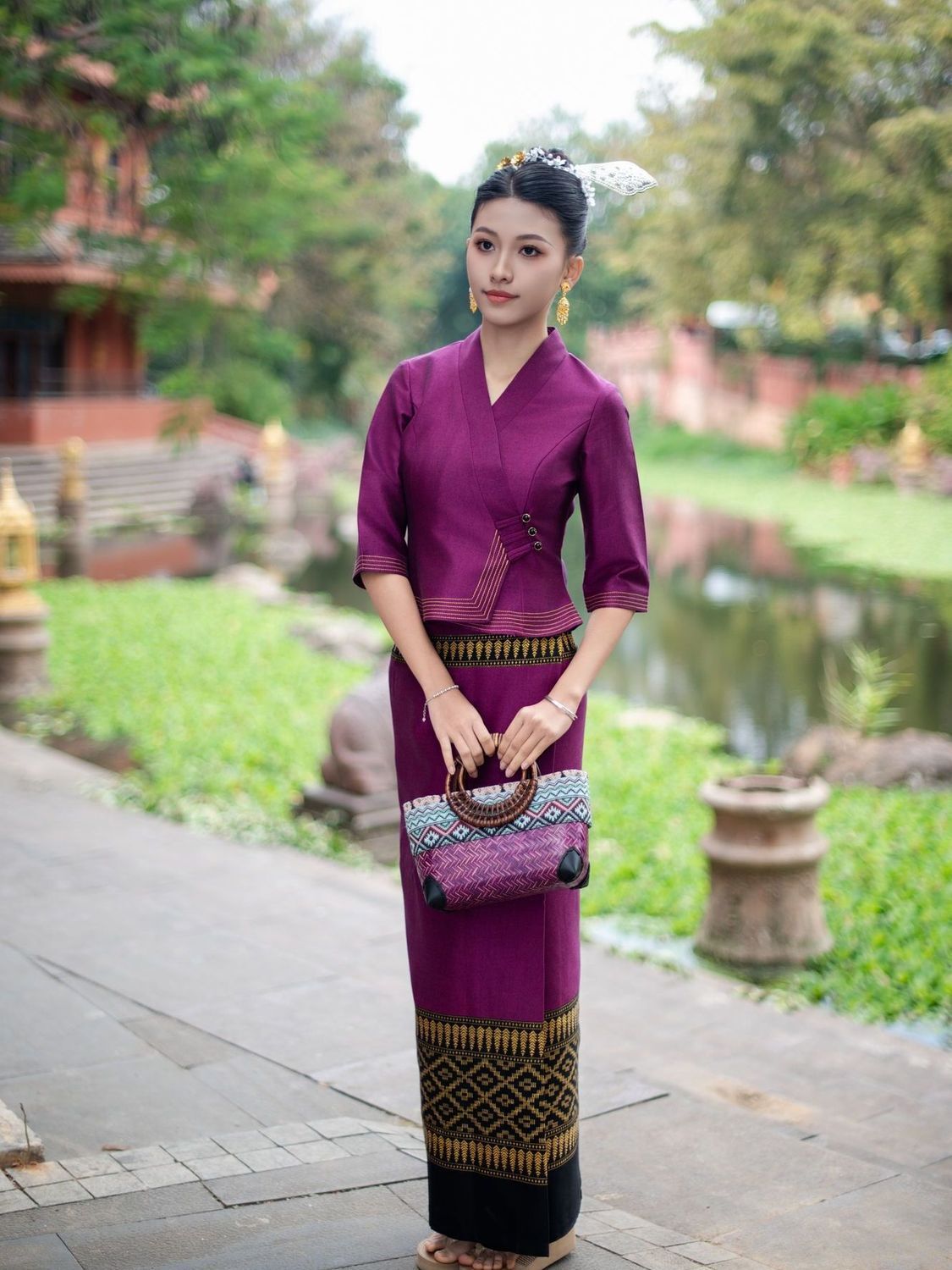 2pcs Thailand Myanmar Long-gyi - Batik Sarong Wrap recensie en prijs