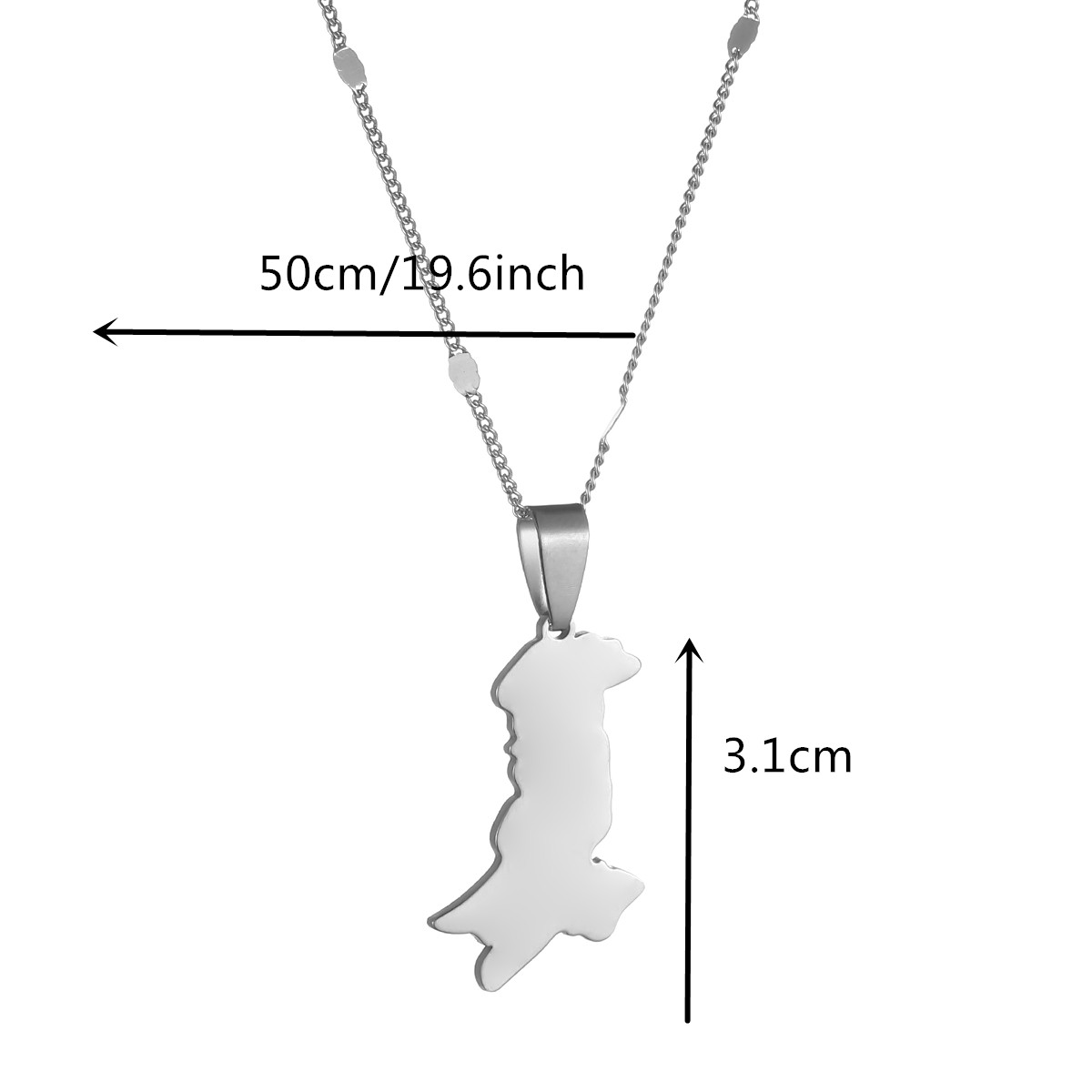 Pakistan Map & Flag Pendant Ne - Ethnic Fashion Pakistan recensie en prijs