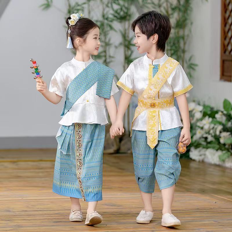Thailand Myanmar boy girl Dai  - Batik Sarong Wrap recensie en prijs
