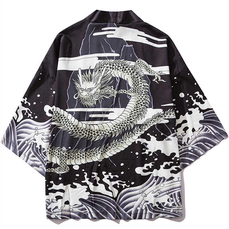 Yukata Male Chinese Dragon Cos - Haori Japanese Jacket recensie en prijs