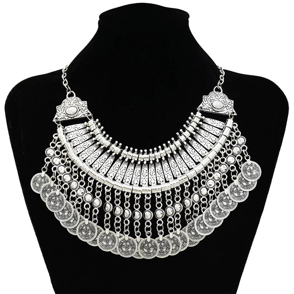 Vintage Silvery Coins Necklace - Ethnic Fashion Pakistan recensie en prijs