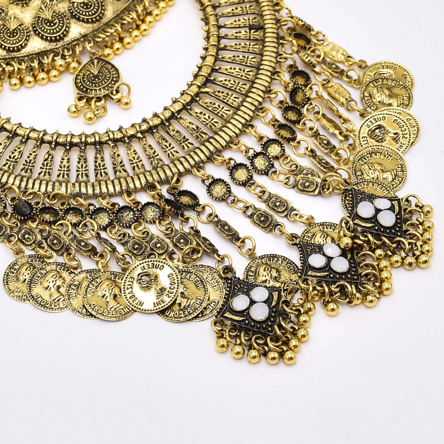Retro Golden Gypsy Afghan Coin - Ethnic Fashion Pakistan recensie en prijs