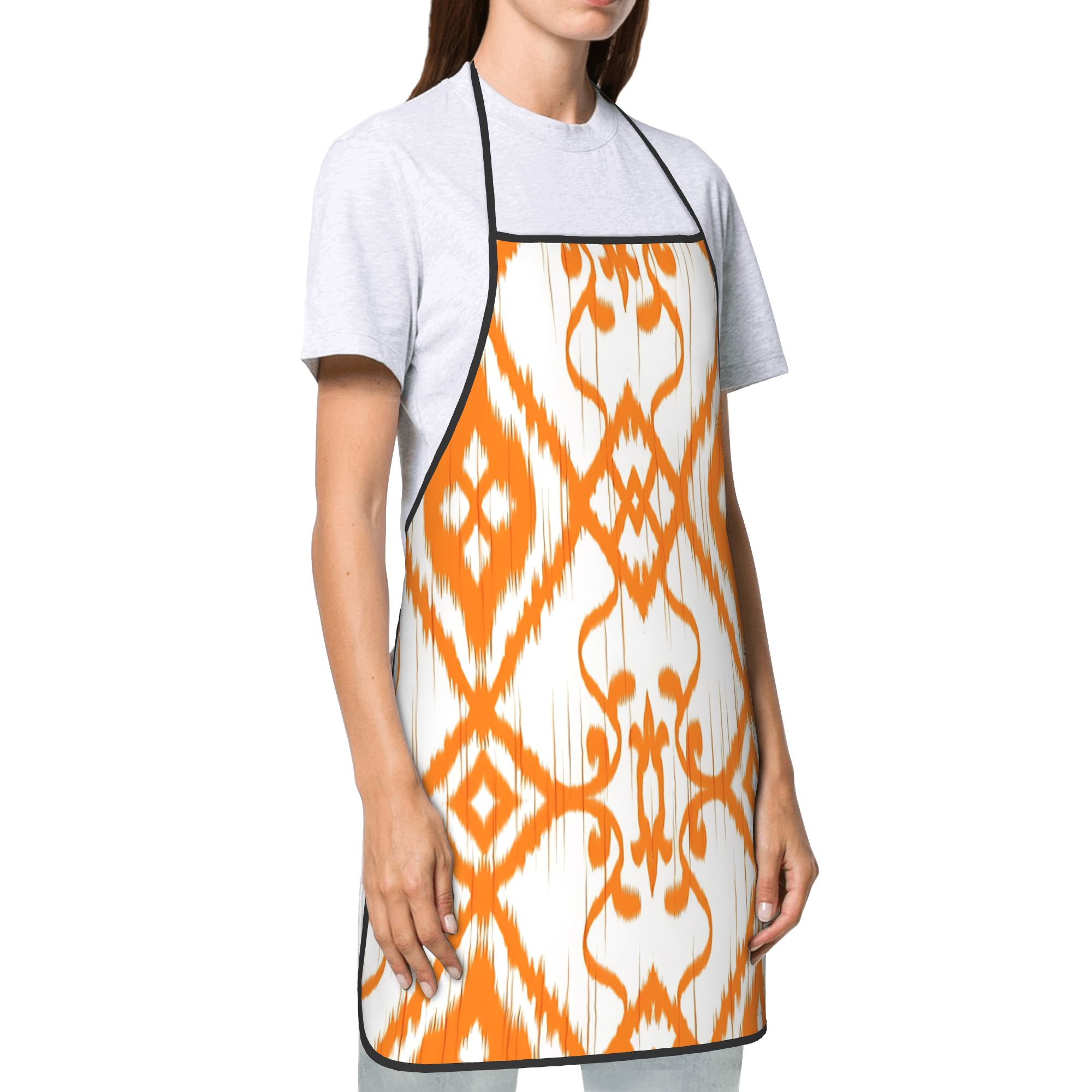 Ikat Moorish Coral Orange Apri - Ikat Woven Fabric recensie en prijs