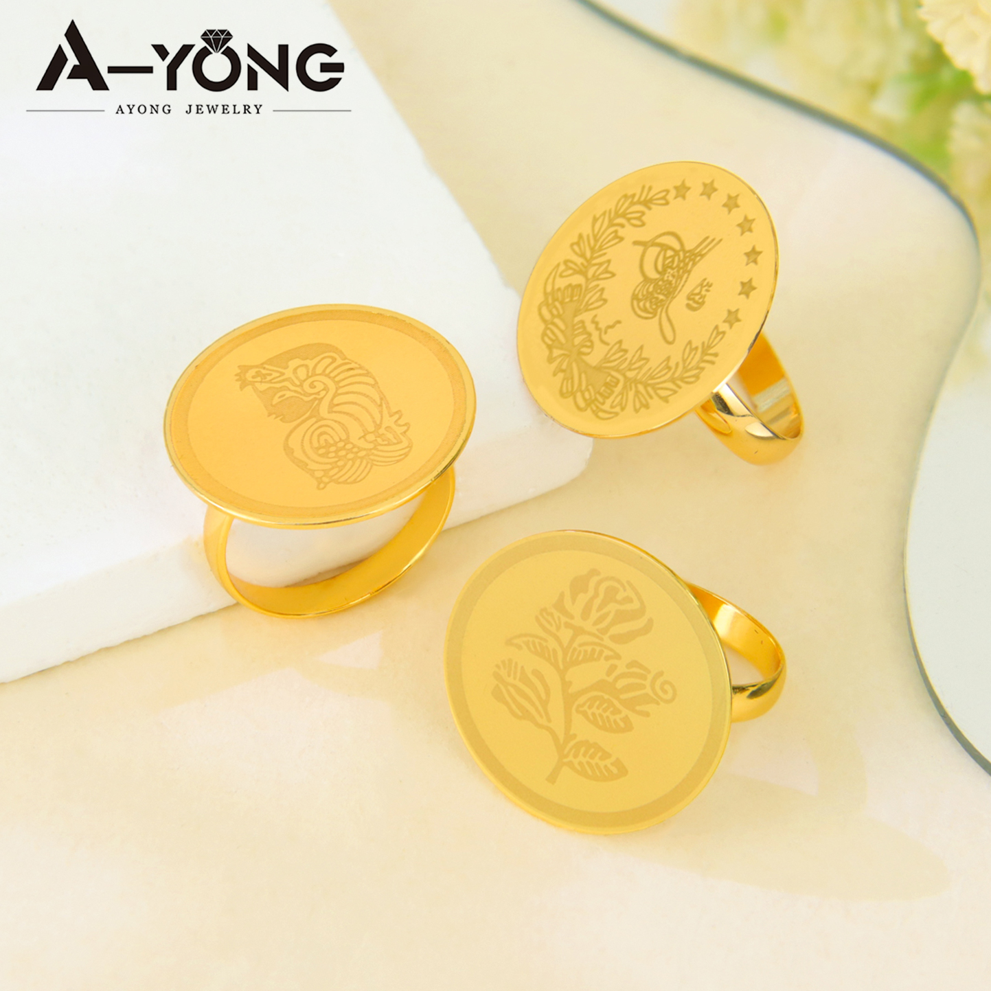 Turkish Coins Rings 18k Gold P - Ethnic Fashion Dubai recensie en prijs