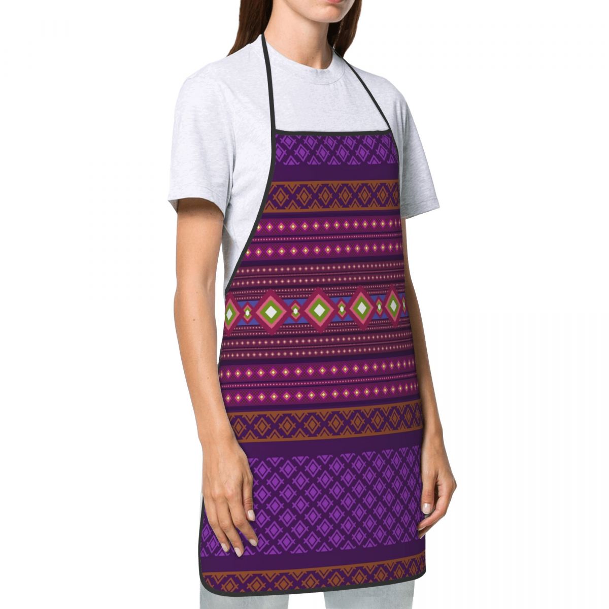 Custom Bib Ikat Geometric Trib - Ikat Woven Fabric recensie en prijs