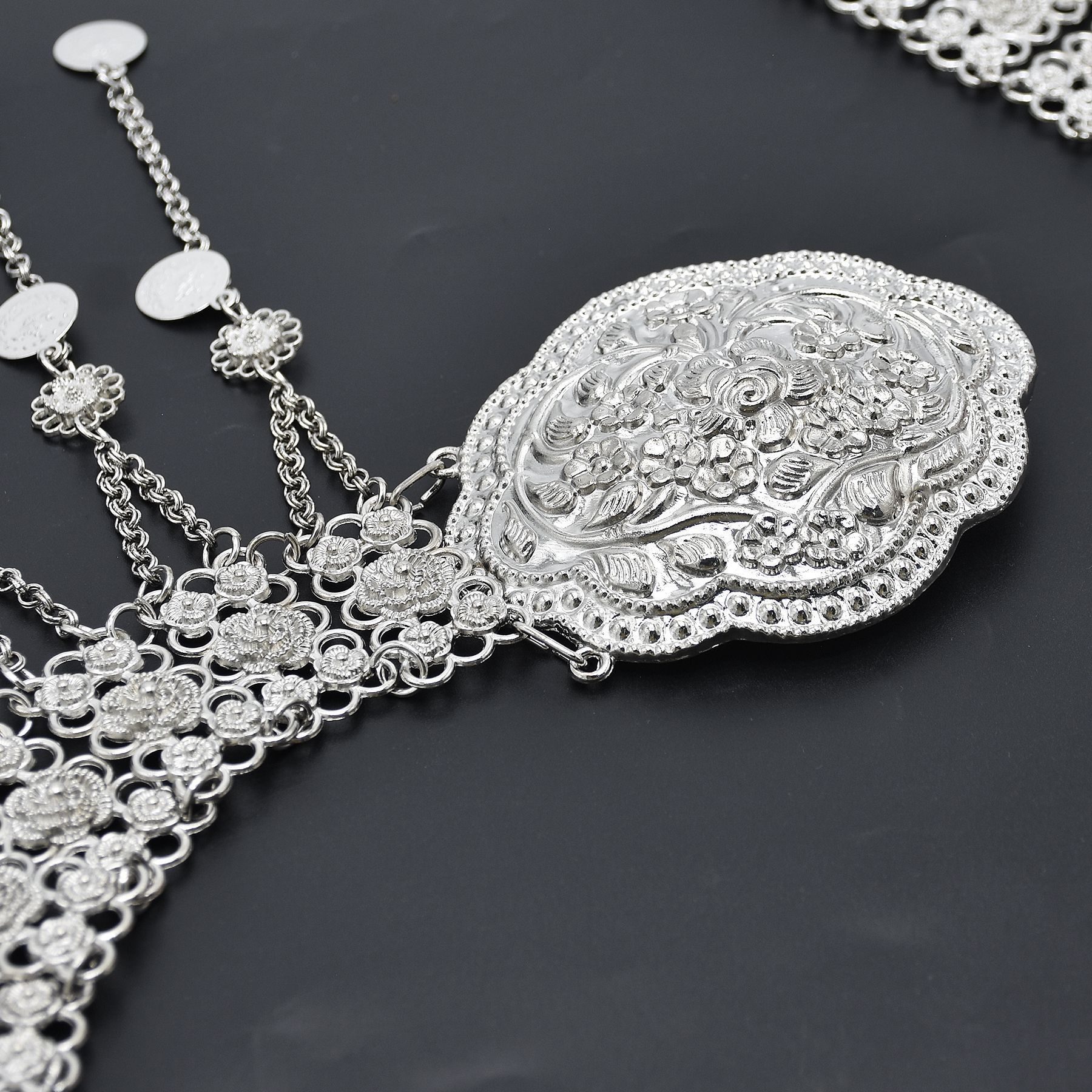 Silver Plated Moroccan Caftan  - Ethnic Fashion Co In recensie en prijs