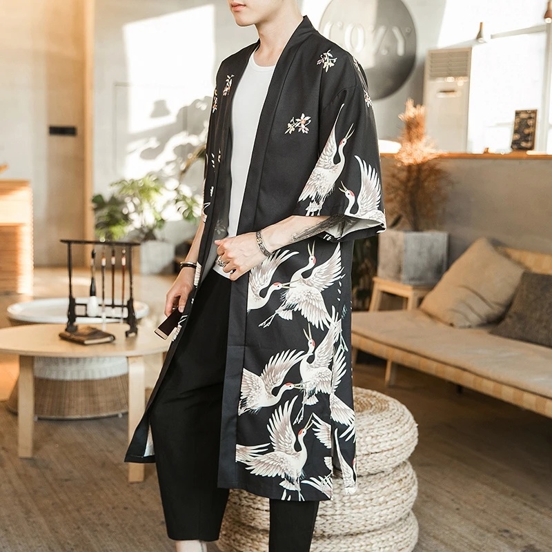 Yukata Haori Men Japanese Kimo - Haori Japanese Jacket recensie en prijs