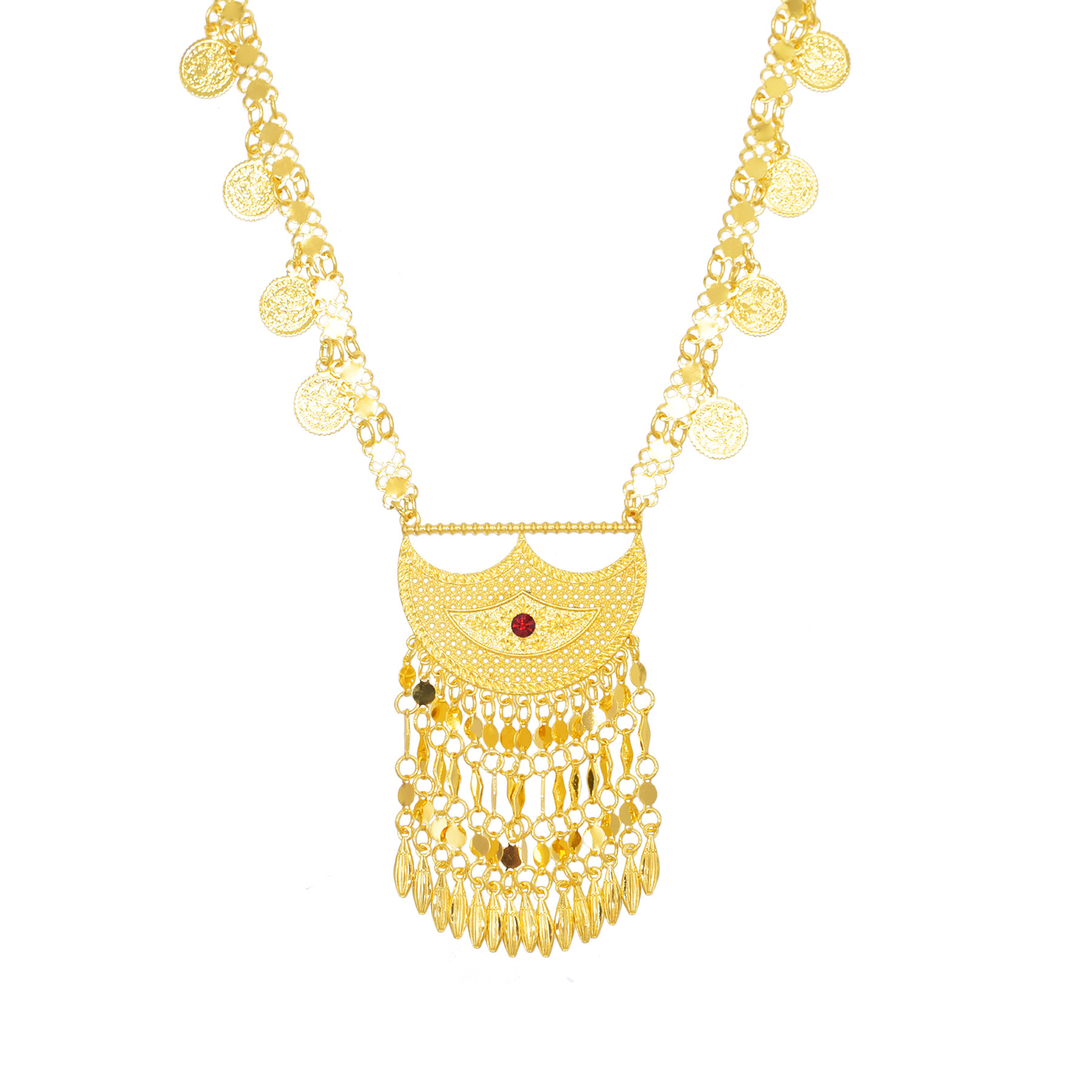 Trendy Golden Long Chain Coins - Ethnic Fashion Co In recensie en prijs