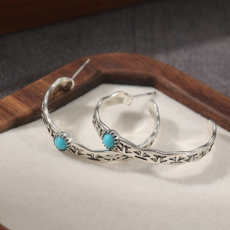 Ethnic Silver Color Blue Stone - Ethnic Fashion Wear For Women recensie en prijs