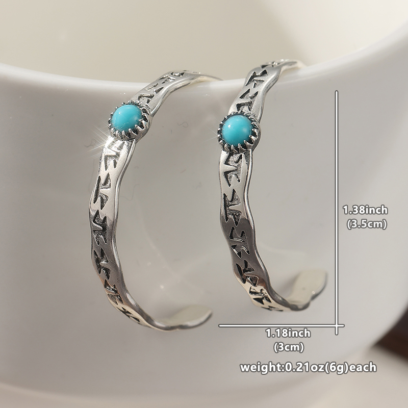 Ethnic Silver Color Blue Stone - Ethnic Fashion Wear For Women recensie en prijs