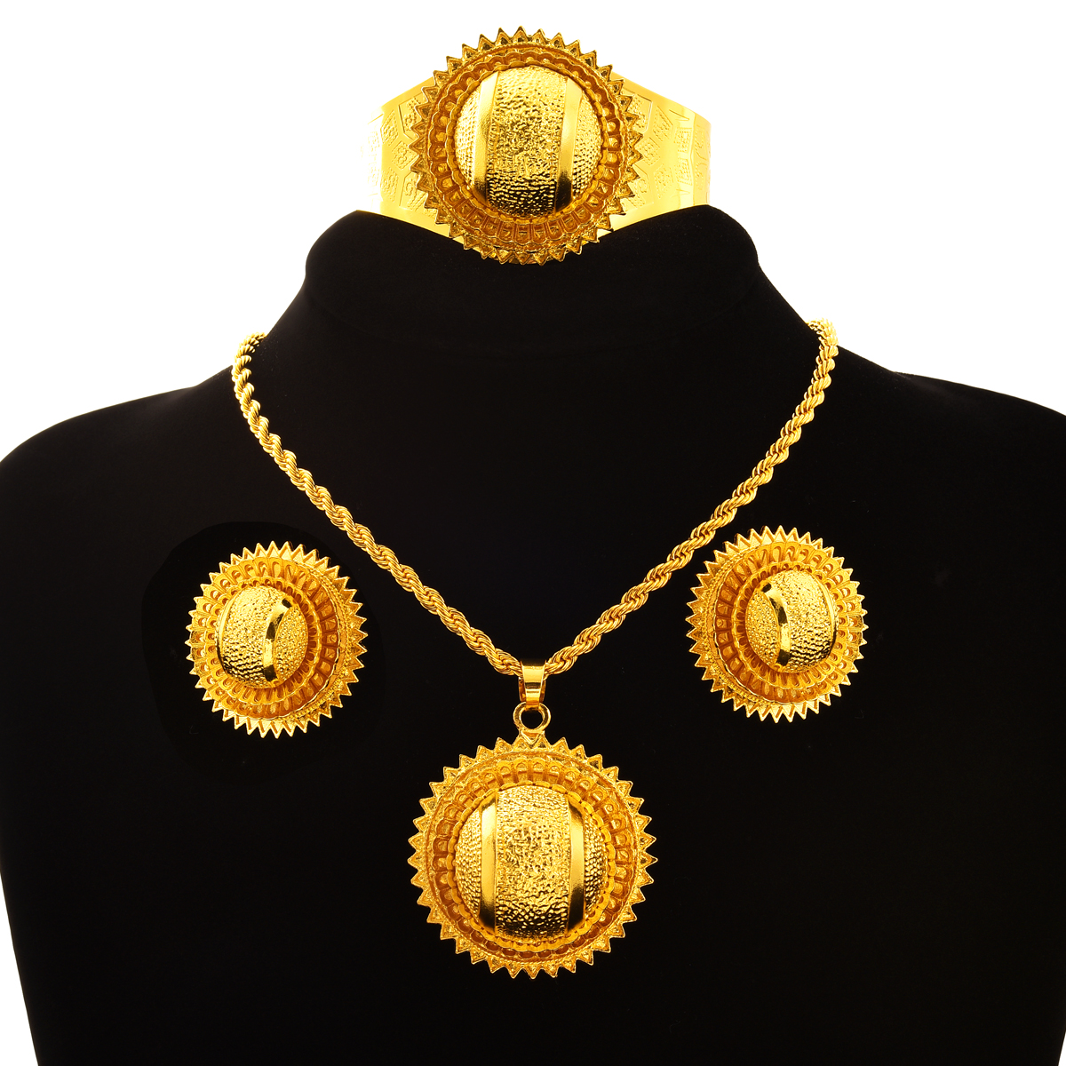 6pcs/set New Dubai 24K Gold Pl - Ethnic Fashion Dubai recensie en prijs