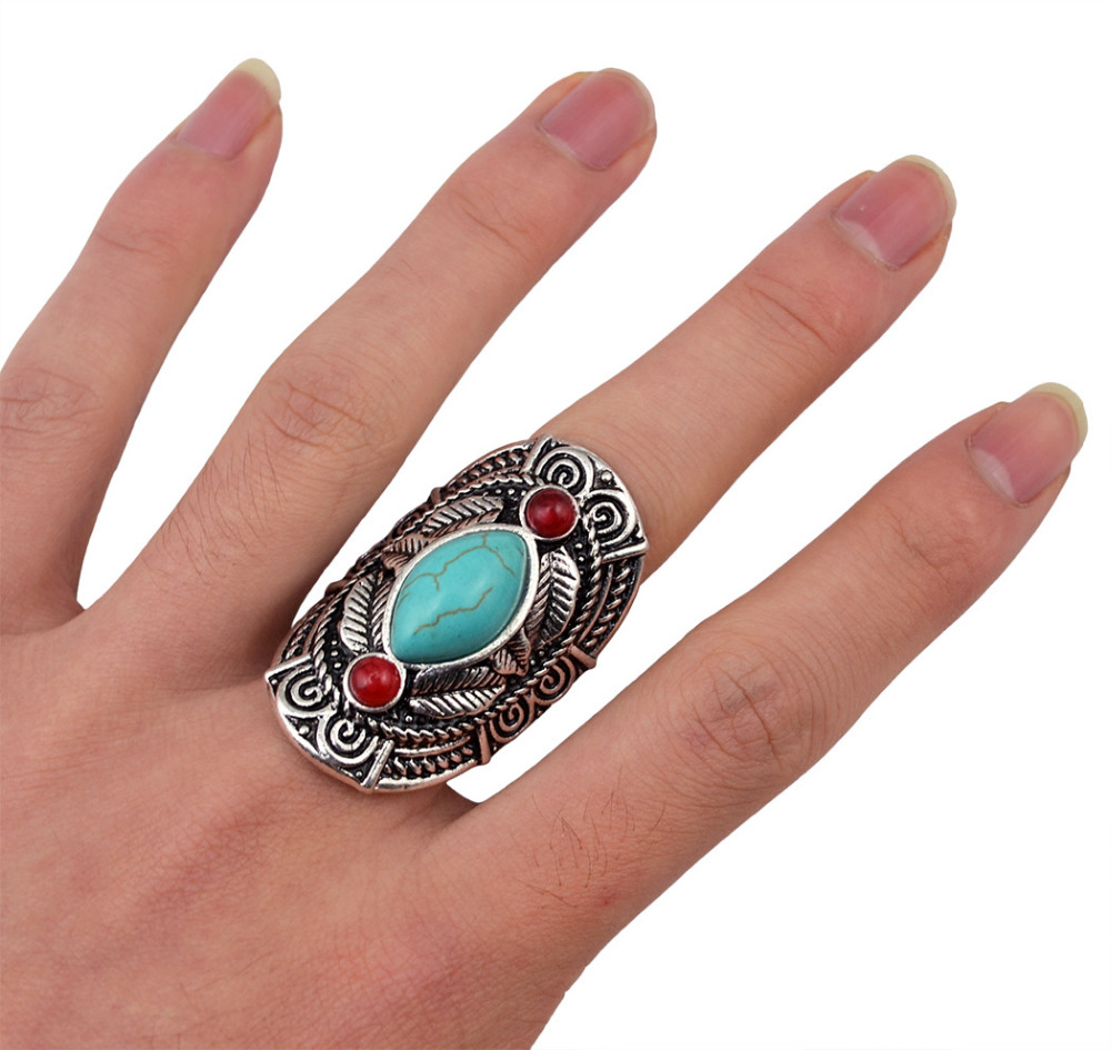 Boho Ethnic Tibet Turquoise Ri - Ethnic Fashion Pakistan recensie en prijs