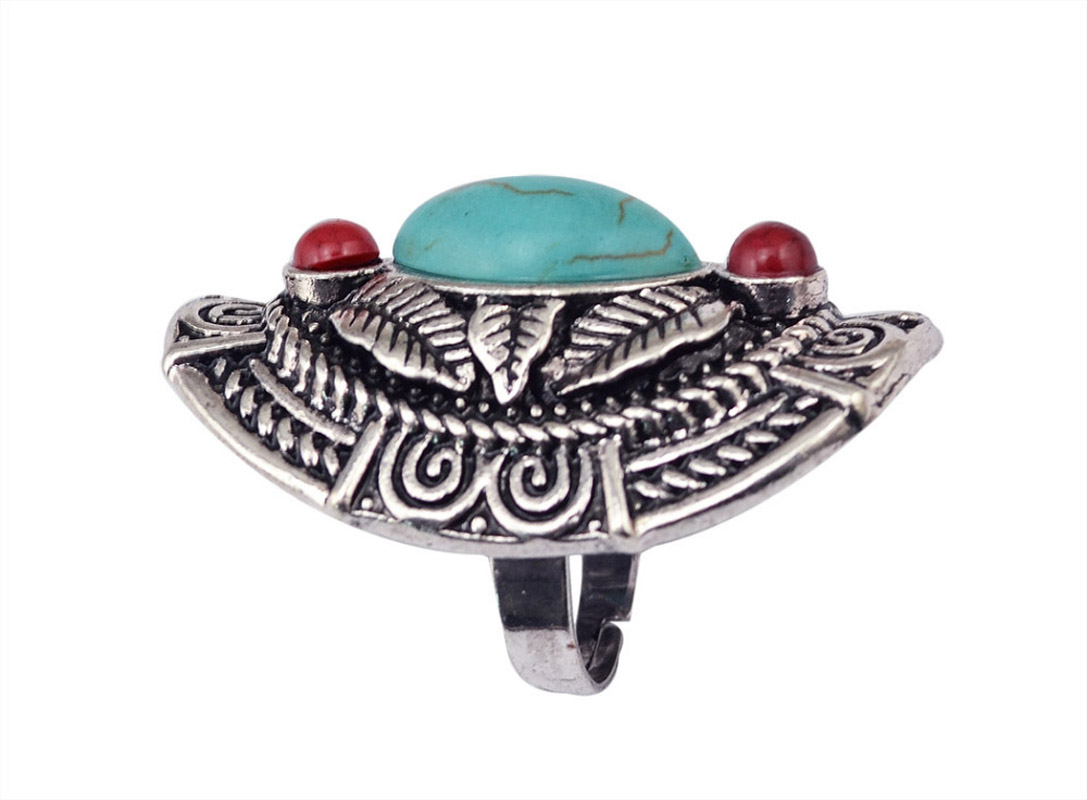 Boho Ethnic Tibet Turquoise Ri - Ethnic Fashion Pakistan recensie en prijs