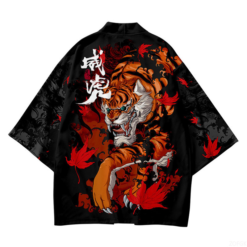 Black Kimono Open Collar Men's - Haori Japanese Jacket recensie en prijs