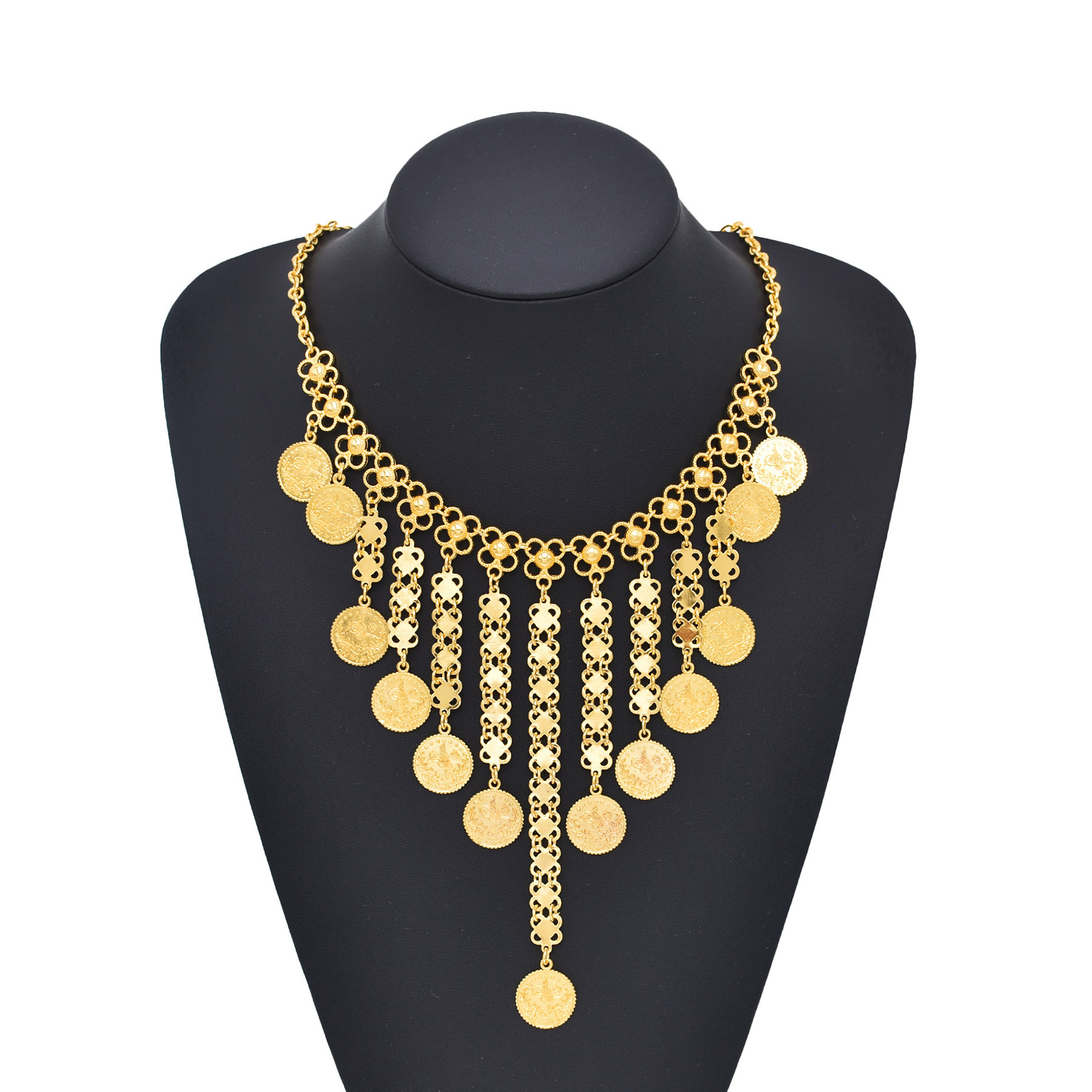 Gold Color Coins Long Chains T - Ethnic Fashion Co In recensie en prijs