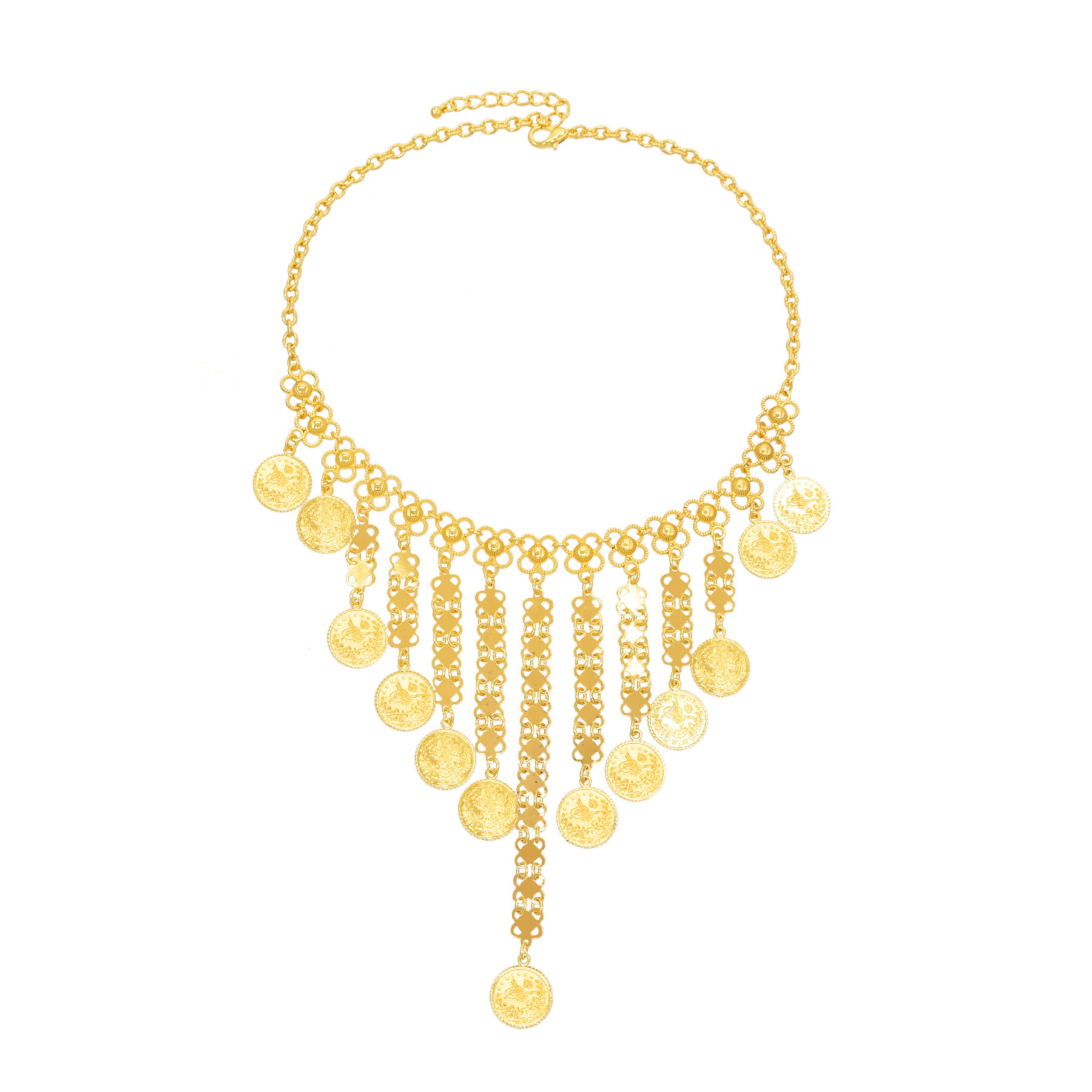 Gold Color Coins Long Chains T - Ethnic Fashion Co In recensie en prijs