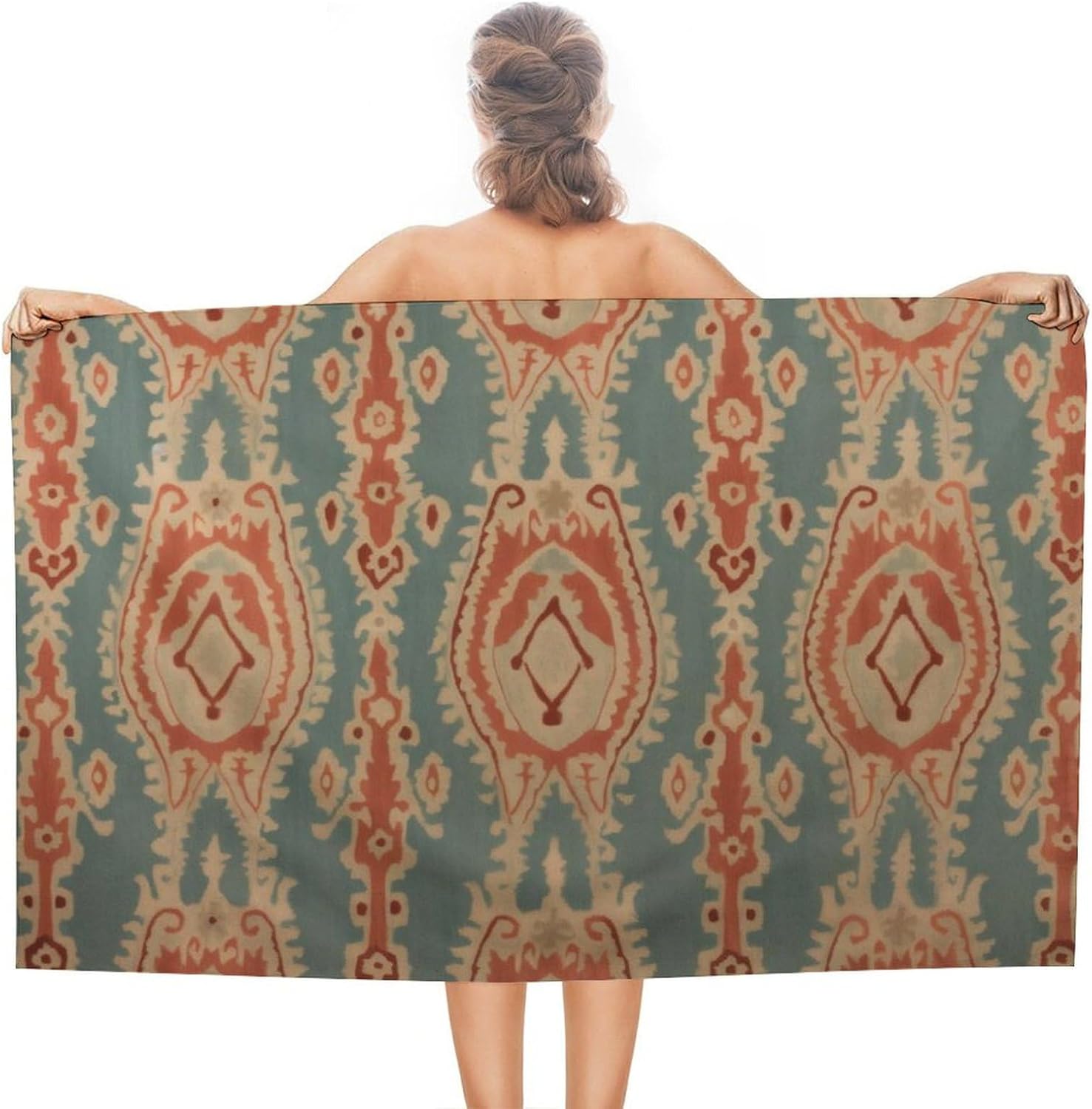 Fabric Pattern Beach Towels Ab - Ikat Woven Fabric recensie en prijs