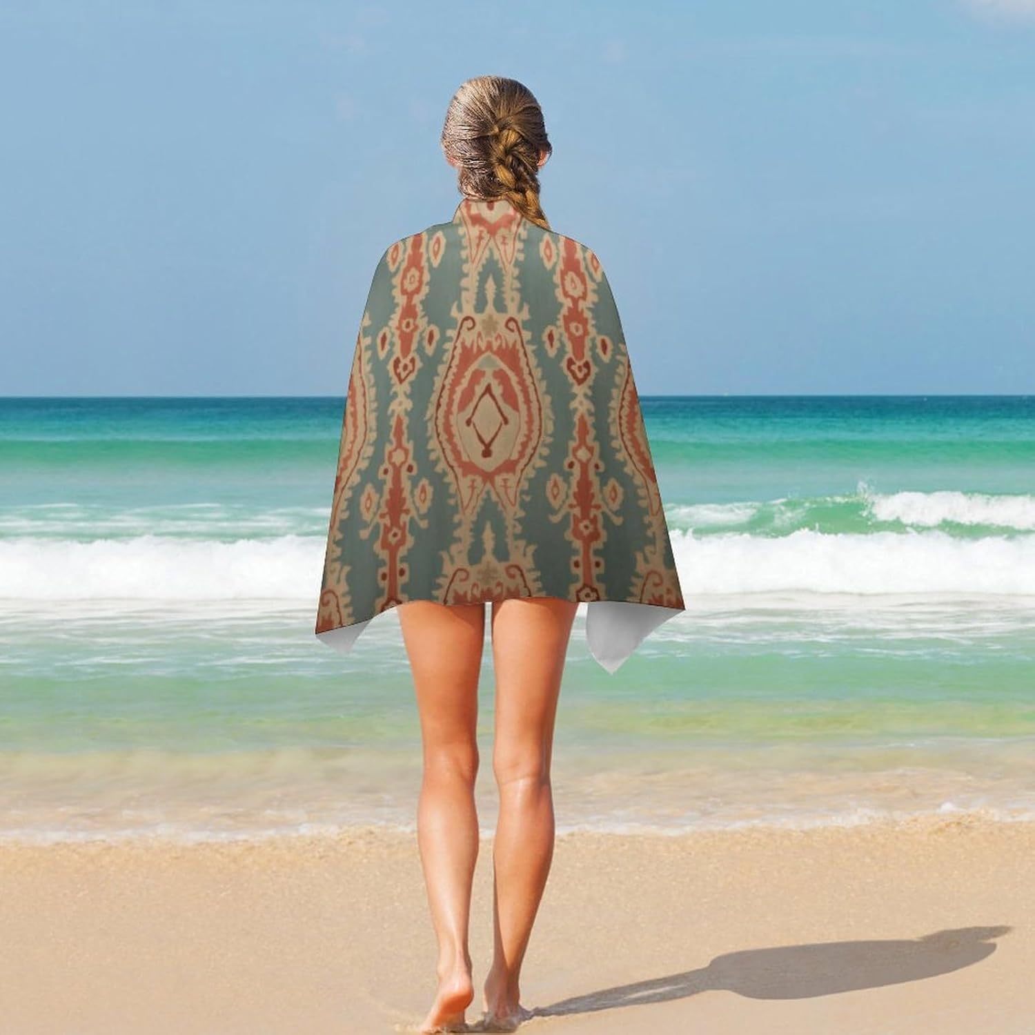Fabric Pattern Beach Towels Ab - Ikat Woven Fabric recensie en prijs