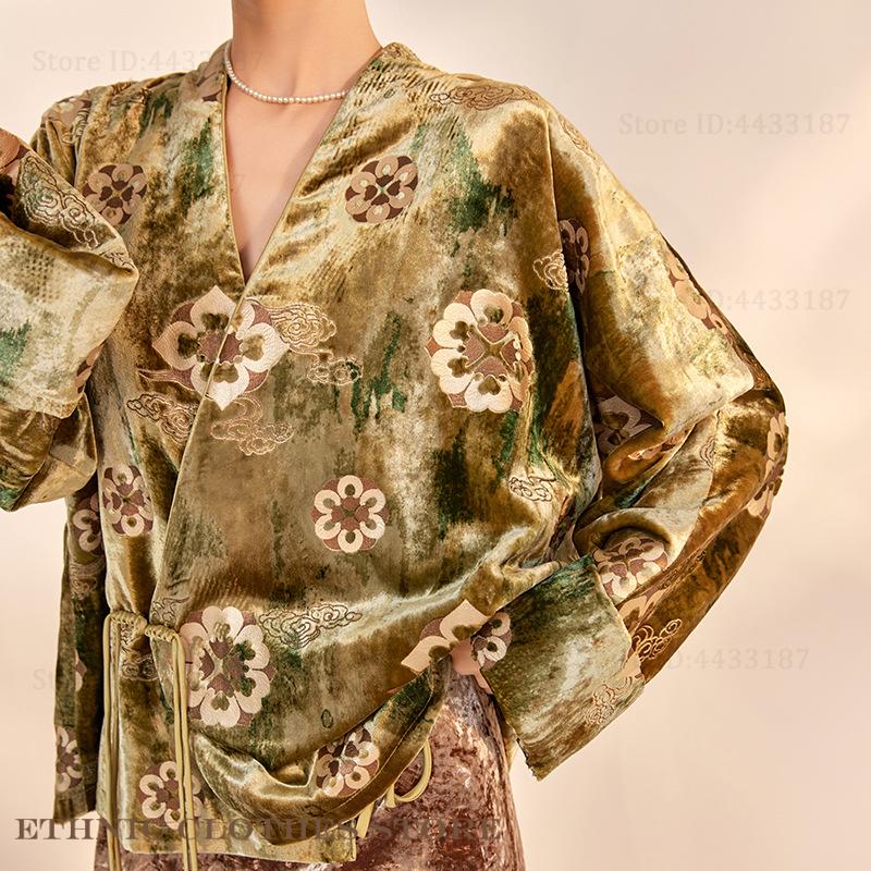 Velvet Female Japanese Kimono  - Haori Japanese Jacket recensie en prijs