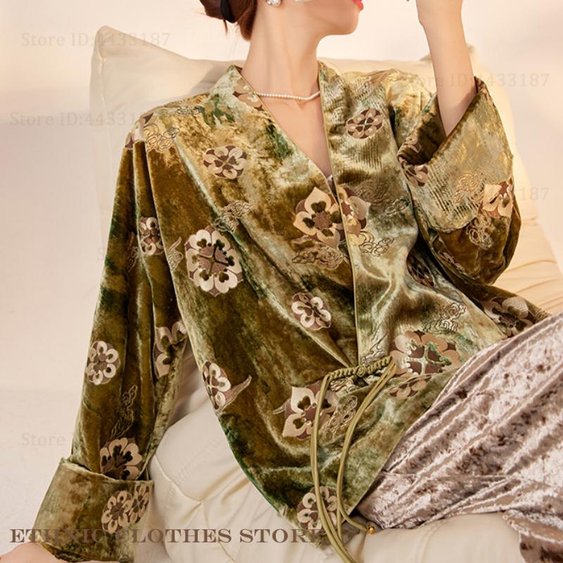 Velvet Female Japanese Kimono  - Haori Japanese Jacket recensie en prijs
