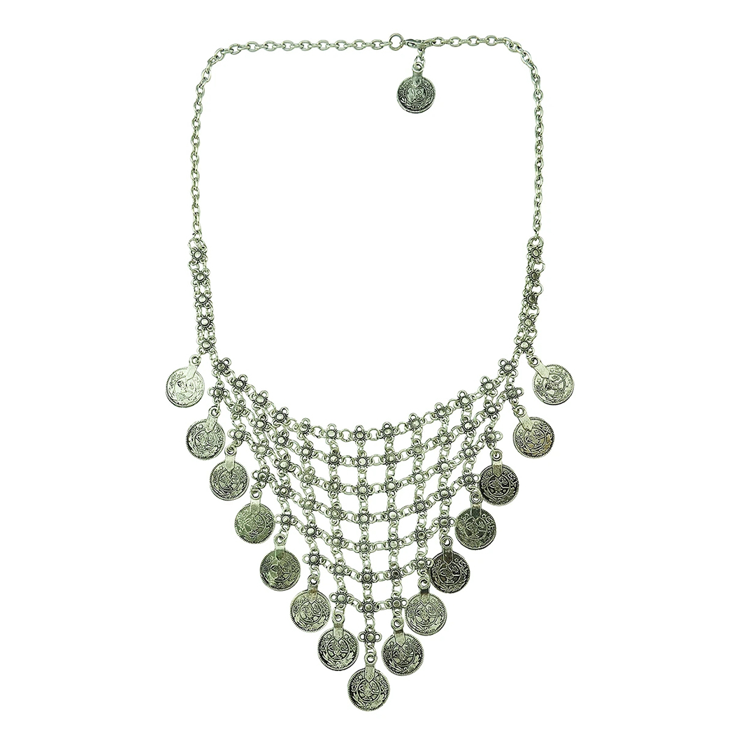 Multi-style Vintage Coin Choke - Ethnic Fashion Pakistan recensie en prijs
