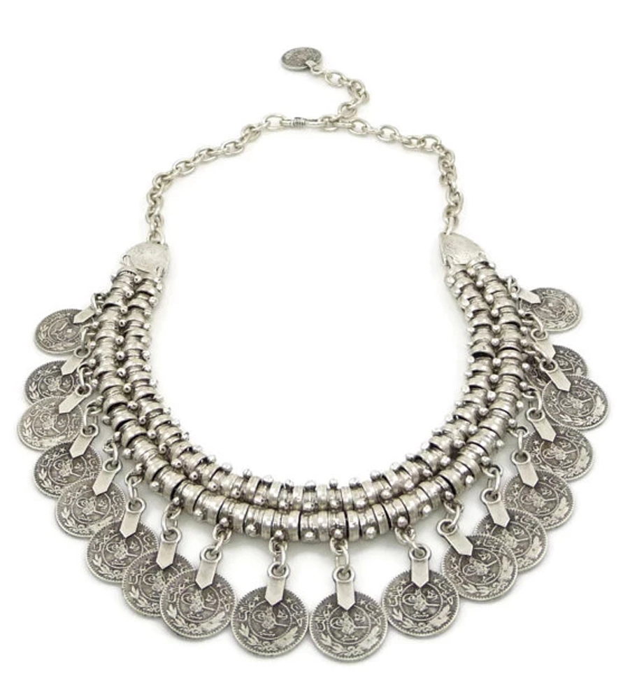 Multi-style Vintage Coin Choke - Ethnic Fashion Pakistan recensie en prijs