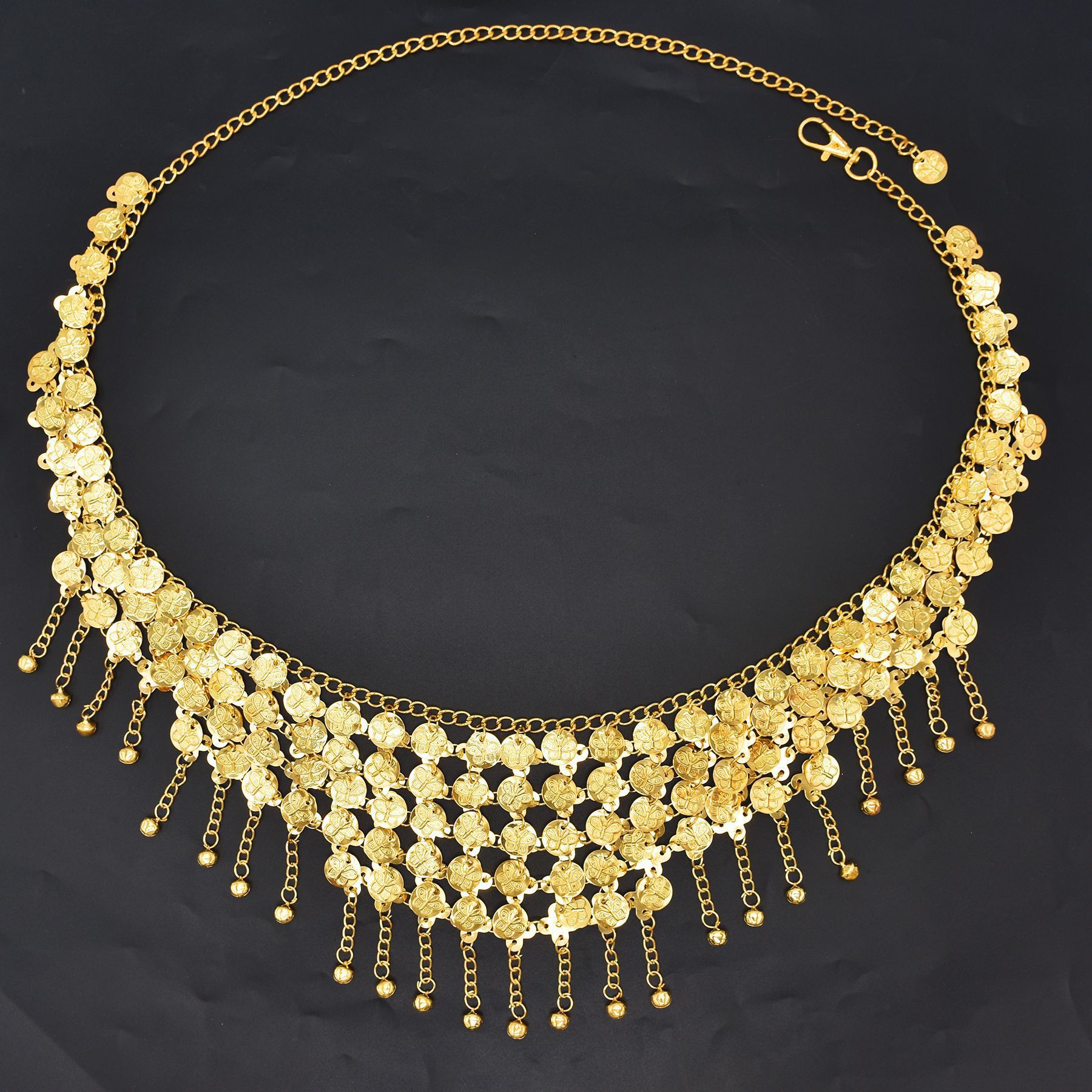 Fashion Alloy Coins Tassel Wai - Ethnic Fashion Co In recensie en prijs
