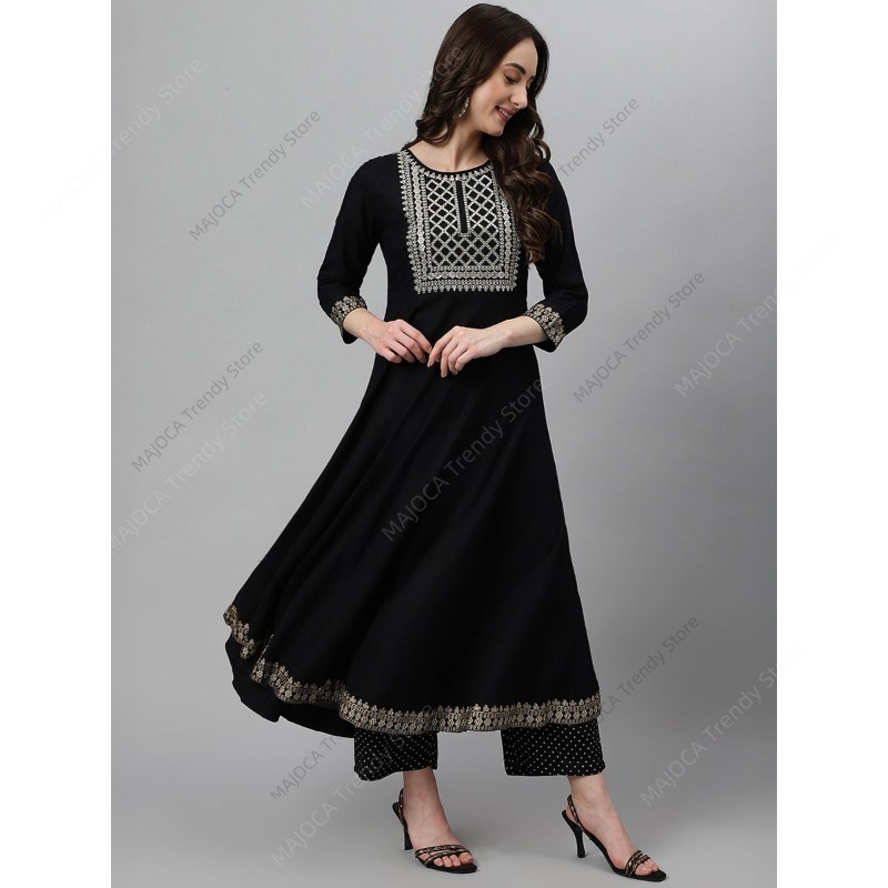 Indian Pakistani Women Black R - Salwar Kameez Set recensie en prijs