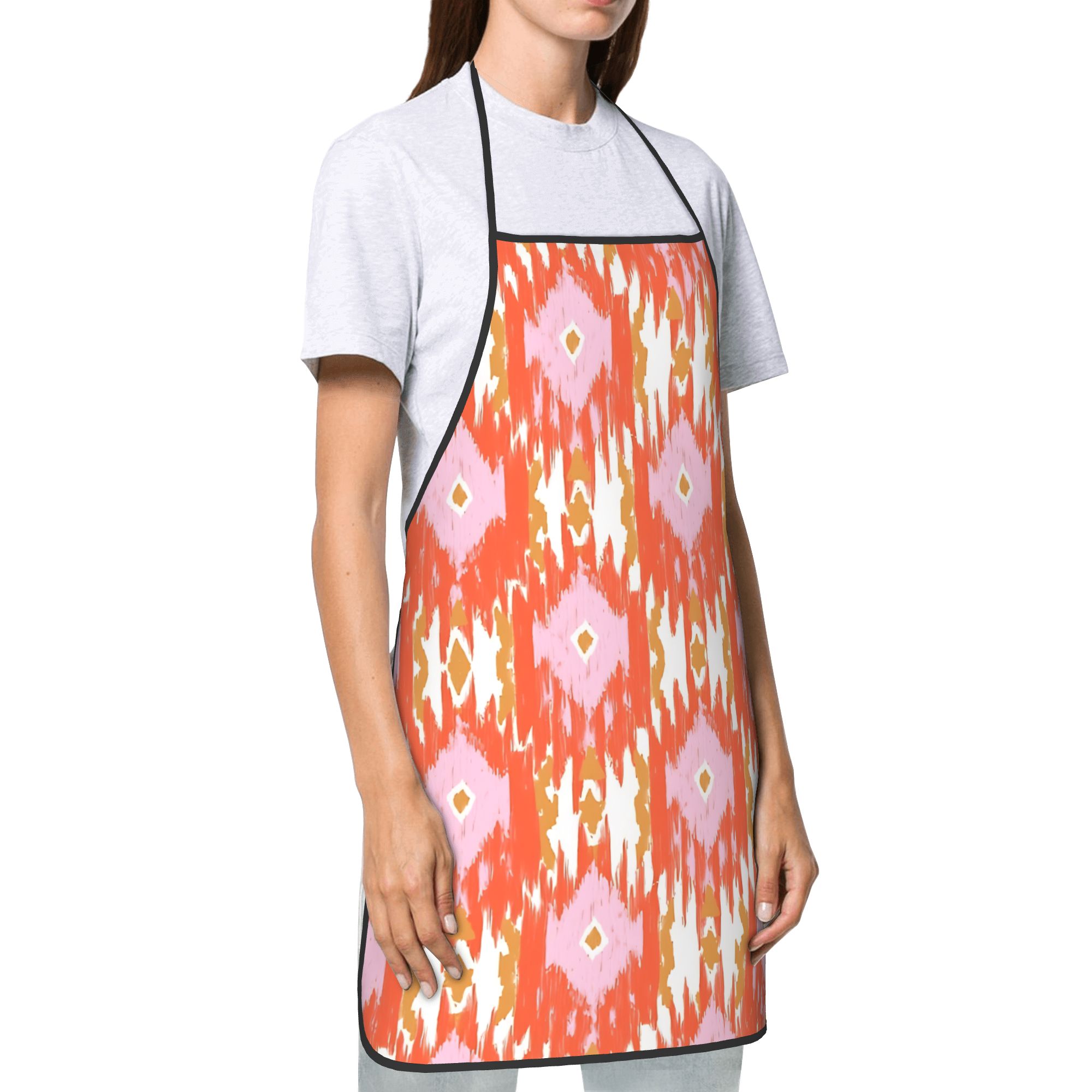 Ikat Moorish Coral Orange Apri - Ikat Woven Fabric recensie en prijs