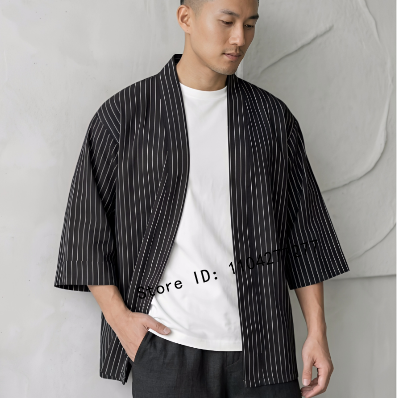 Japanese Striped Kimono Cardig - Haori Japanese Jacket recensie en prijs