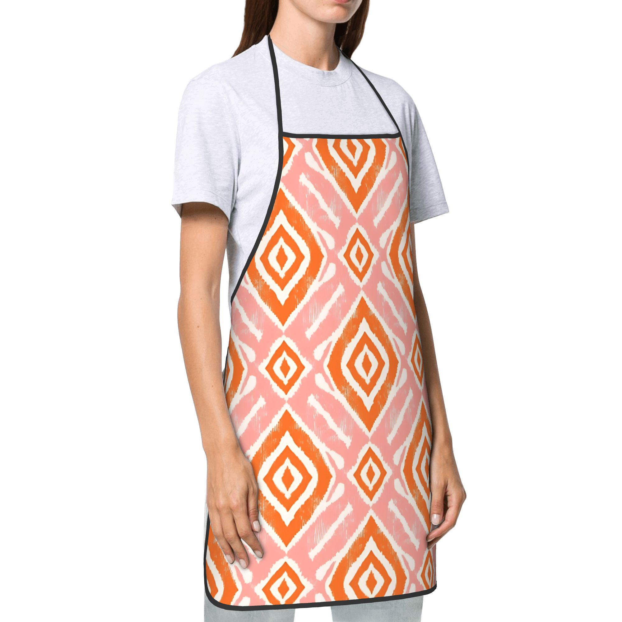 Ikat Moorish Coral Orange Apri - Ikat Woven Fabric recensie en prijs