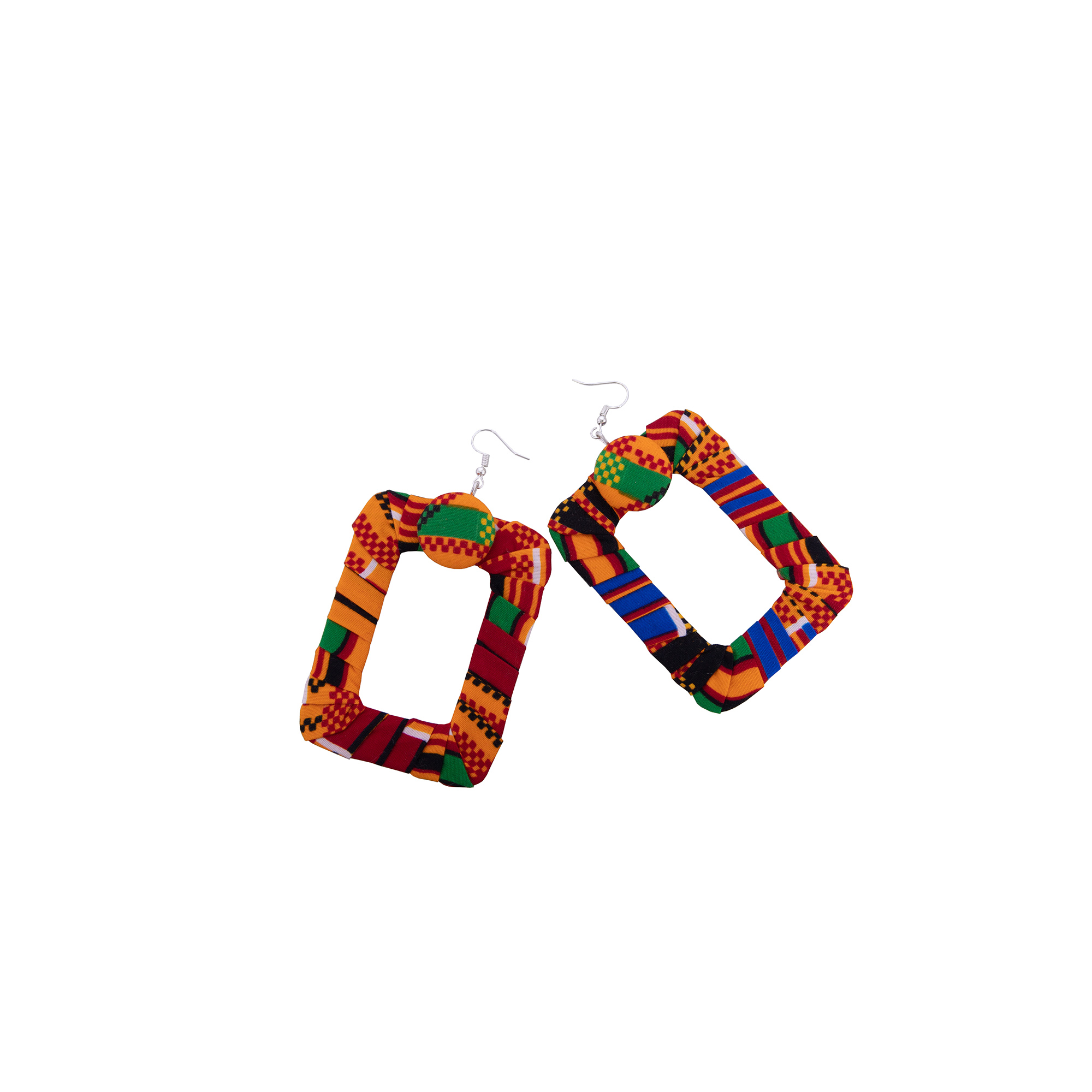 African Wax Print Square Hoop  - Ethnic Fashion Wear For Women recensie en prijs