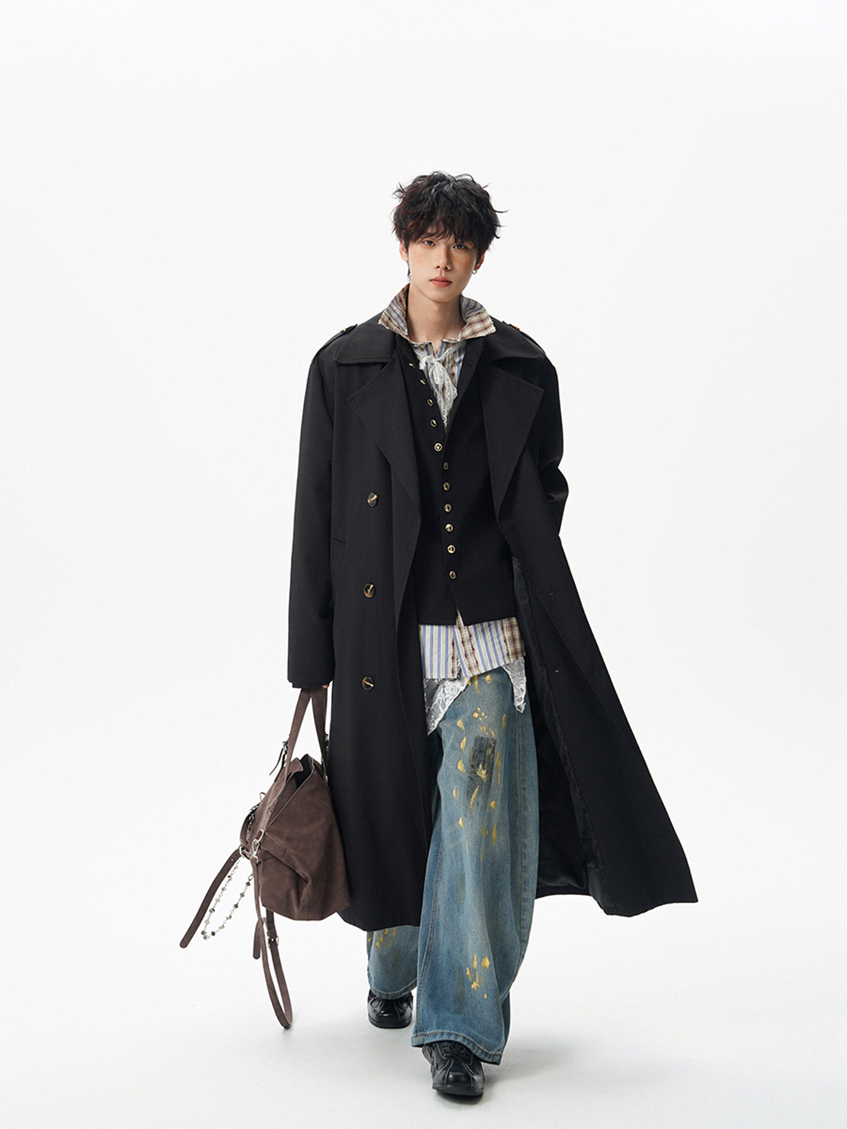 Trench Grey Coat Mens World Va - Ethnic Fashion World recensie en prijs