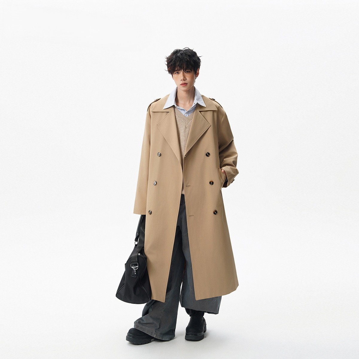 Trench Grey Coat Mens World Va - Ethnic Fashion World recensie en prijs