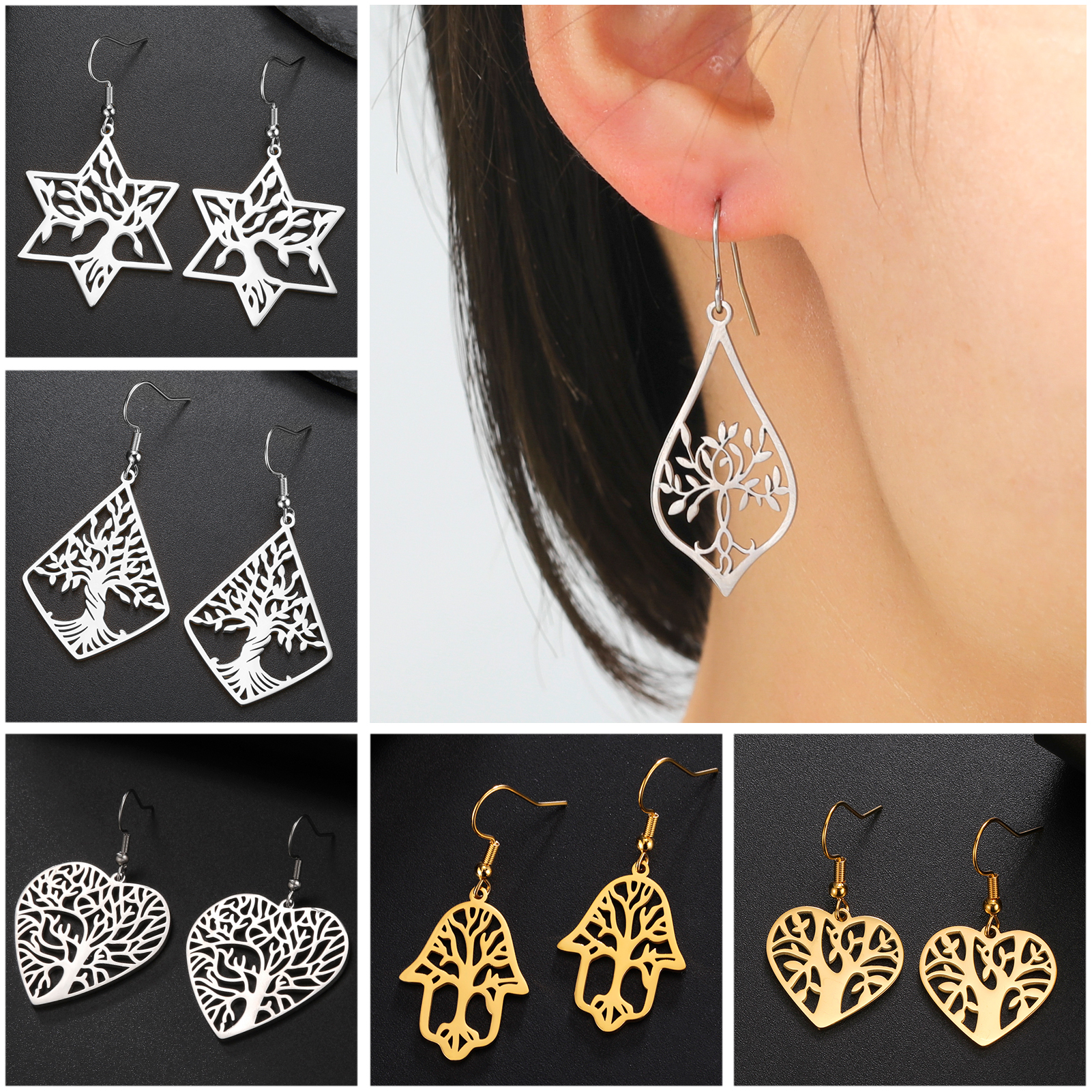 Unift Ethnic Tree of Life Earr - Ethnic Fashion World recensie en prijs