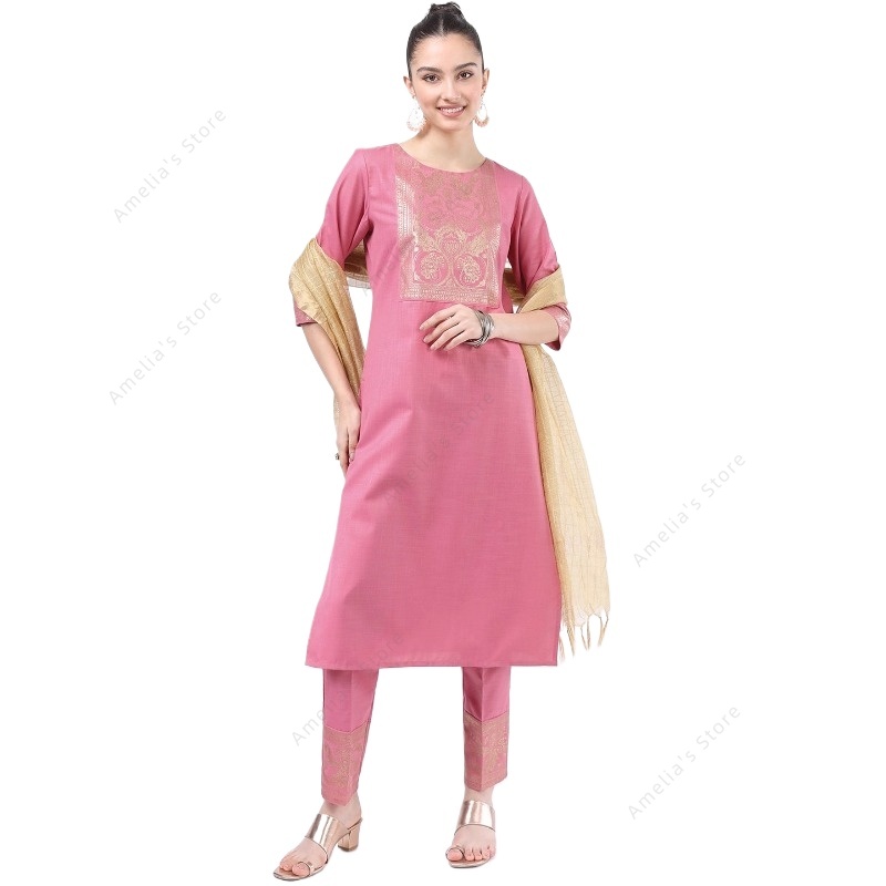Indian/Pakistani Women's Pink  - Salwar Kameez Set recensie en prijs