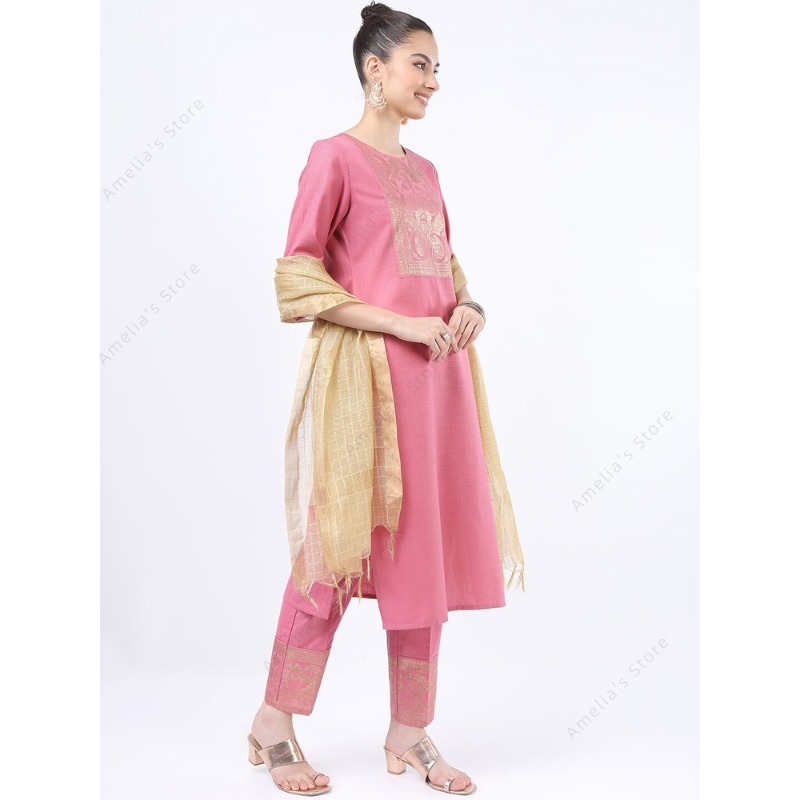 Indian/Pakistani Women's Pink  - Salwar Kameez Set recensie en prijs