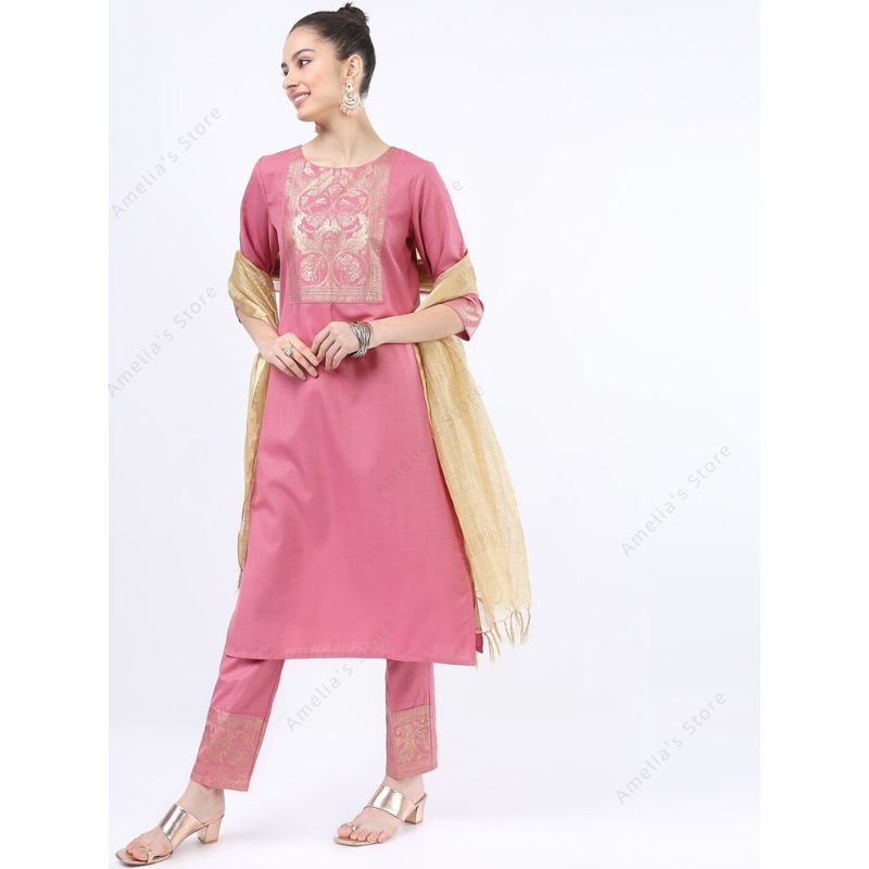Indian/Pakistani Women's Pink  - Salwar Kameez Set recensie en prijs
