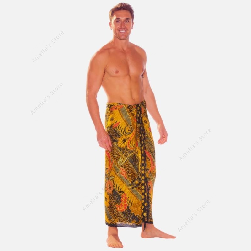 Sarongs Mens Sarong with Tradi - Batik Sarong Wrap recensie en prijs