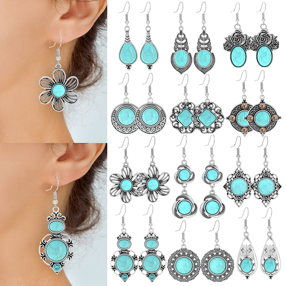 Ethnic Style Drop Earrings wit - Ethnic Fashion Wear For Women recensie en prijs