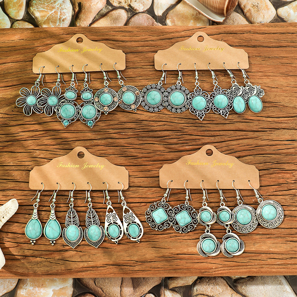 Ethnic Style Drop Earrings wit - Ethnic Fashion Wear For Women recensie en prijs
