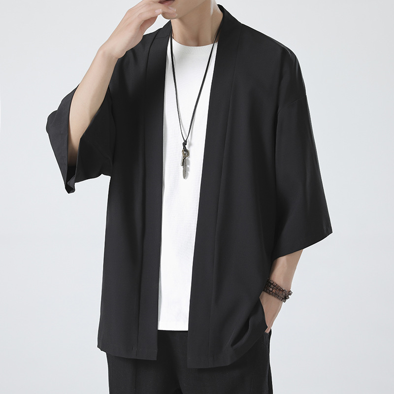 Hot Men's Lightweight Kimonos  - Haori Japanese Jacket recensie en prijs