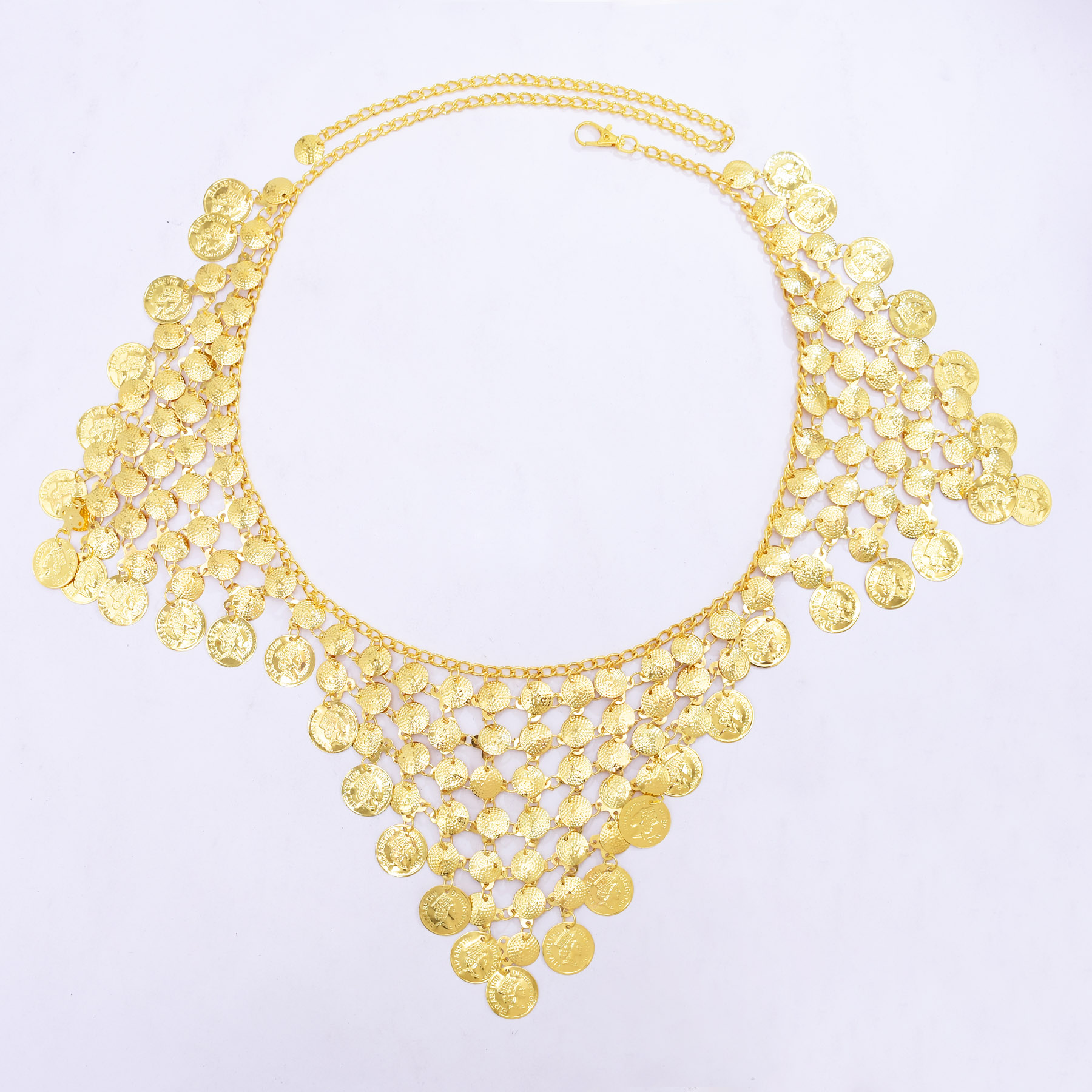 Trendy Luxury Gold Coin Pendan - Ethnic Fashion Co In recensie en prijs